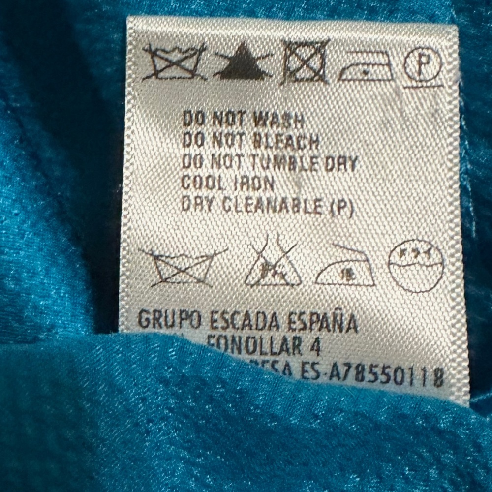Gorgeous Escada 100% Silk Button Down Blouse - image 7